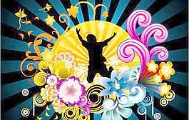 設(shè)計(jì)元素花紋矢量圖45