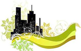 潮流城市建筑插畫矢量圖031