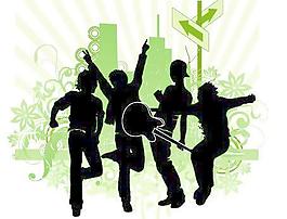 潮流音樂插畫矢量圖047