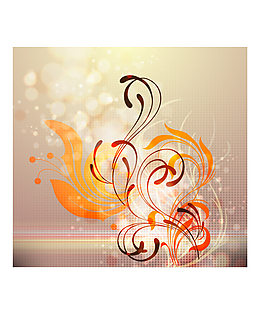 藝術(shù)花紋背景