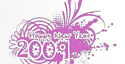 2009新年花紋矢量圖5