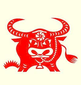 2009新春金牛剪紙矢量圖22