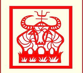 2009新春金牛剪紙矢量圖20