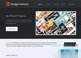 黑色質感大氣的HTML5企業網站模板