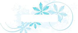 冬季花紋矢量圖素材02