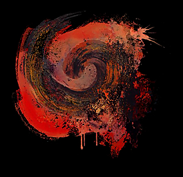 紅色顏料AE模板視頻