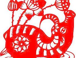 2009新春金牛剪紙矢量圖02