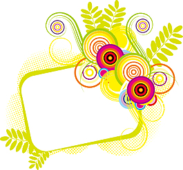 圓環(huán)枝葉畫框
