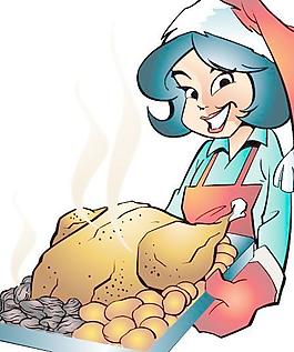 歐美圣誕老人矢量系列006