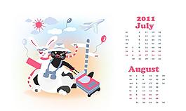 2011兔年掛歷