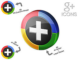 GOOGLE按鈕矢量素材