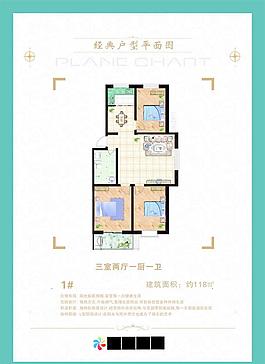 房地產(chǎn)戶型圖展板