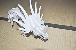 三角龍恐龍3D拼圖，