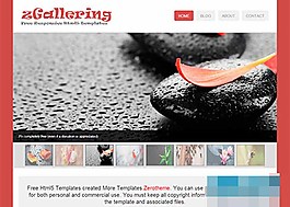 粉色精致漂亮圖片展示手機(jī)wap網(wǎng)站模板