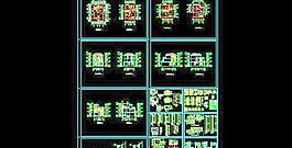 單體帶（車(chē)庫(kù)及露臺(tái)）住宅樓建筑施工圖8x11