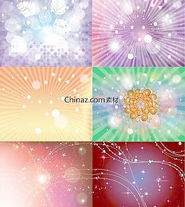 斑點(diǎn)流線炫光背景矢量圖