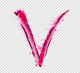 大写字母V模板视频