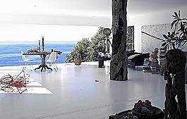 海景別墅客廳圖片