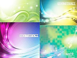 幻彩動感線條矢量圖下載