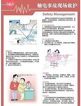 觸電事故救護安全掛圖