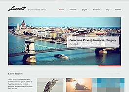 極簡手機PC兩用商務旅游企業(yè)整站模板
