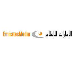 EmiratesMedia logo設計欣賞 EmiratesMedia傳媒機構LOGO下載標志設計欣賞