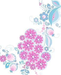 韓國(guó)時(shí)尚花紋矢量圖265