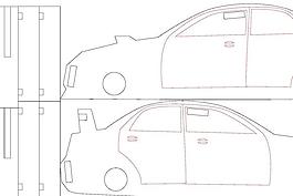 激光切割的跑車