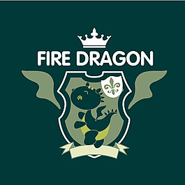 印花矢量圖 動(dòng)物 恐龍 生活元素 皇冠 免費(fèi)素材