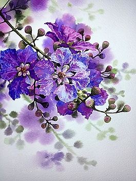 位圖 寫意花卉 植物 花朵 免費素材
