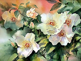 位圖 寫意花卉 植物 花朵 免費素材