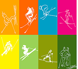 ski logo設(shè)計欣賞 ski運(yùn)動LOGO下載標(biāo)志設(shè)計欣賞