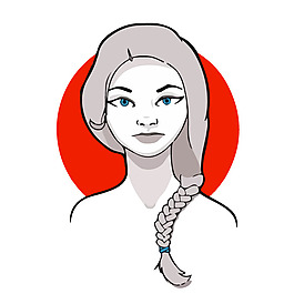 印花矢量圖 人物 女人 幾何 圖形 免費(fèi)素材