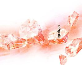 位圖 插畫 人物 女孩 生活元素 免費(fèi)素材