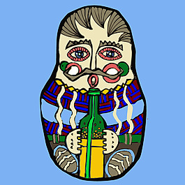 印花矢量圖 卡通 小俄國(guó)娃娃專題 生活元素 俄羅斯套娃 免費(fèi)素材