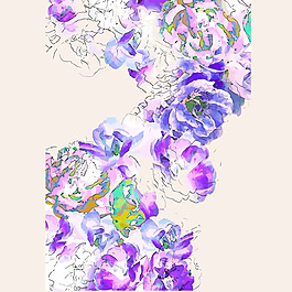 印花矢量图 植物 花朵 人造自然 女装 免费素材