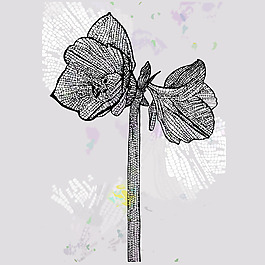 印花矢量图 植物 树叶 花朵 人造自然 免费素材