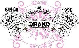 韓國(guó)潮流花紋矢量圖153
