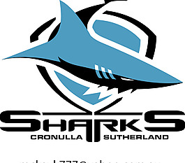 Cronulla_Sutherland_Sharks logo设计欣赏 Cronulla_Sutherland_Sharks运动赛事标志下载标志设计欣赏