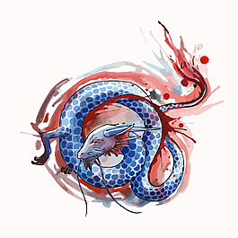 印花矢量圖 藝術(shù)效果 水彩 動(dòng)物 免費(fèi)素材