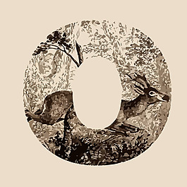 印花矢量圖 動(dòng)物 文字 字母 動(dòng)物 免費(fèi)素材