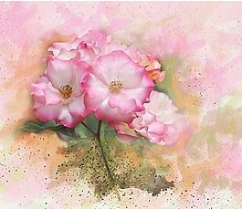 位圖 寫意花卉 植物 花朵 免費素材