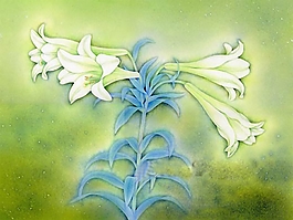 位圖 寫意花卉 植物 花朵 免費素材