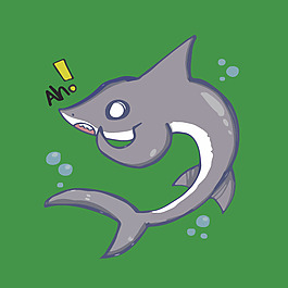 印花矢量圖 動(dòng)物 魚 鯨魚 文字 免費(fèi)素材