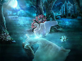 位圖 插畫師 Alina 幻想插畫 免費素材