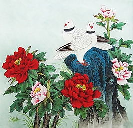 位圖 寫意花卉 植物 花朵 免費素材