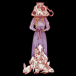 印花矢量圖 藝術(shù)效果 水彩 人物 女人 免費(fèi)素材