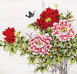 位圖 寫意花卉 植物 花朵 免費素材