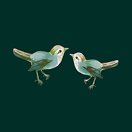 印花矢量圖 藝術效果 水彩 動物 鳥 免費素材