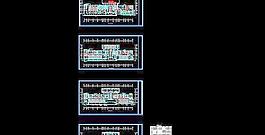 北京某四層綜合樓吊頂設(shè)計(jì)平面圖